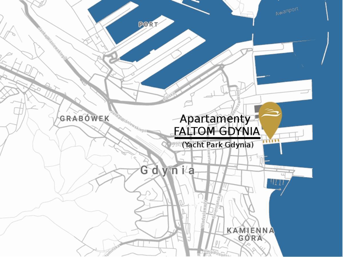 Apartament Faltom 26 Yacht Park Z Tarasem グディニャ エクステリア 写真