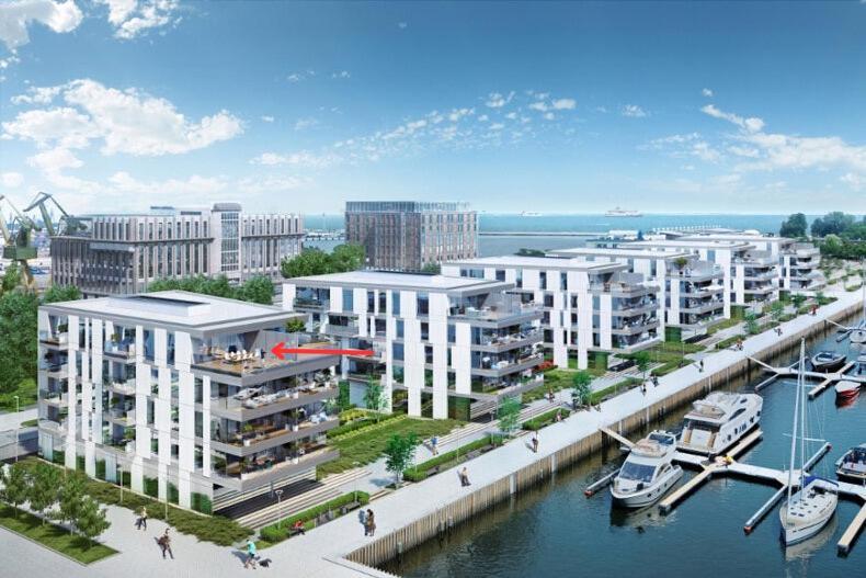 Apartament Faltom 26 Yacht Park Z Tarasem グディニャ エクステリア 写真